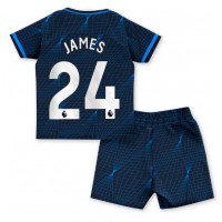 Dětský Fotbalový dres Chelsea Reece James #24 2023-24 Venkovní Krátký Rukáv (+ trenýrky)